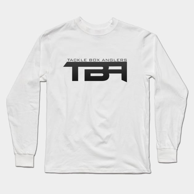 TackleBox Anglers - Black Gradient Logo Long Sleeve T-Shirt by TackleBoxAnglers